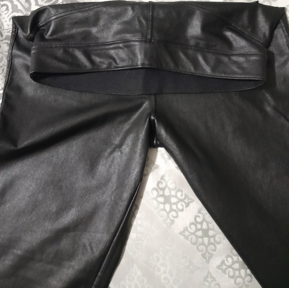 Gentle Fawn Black Faux Leather Pants